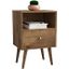 Liberty Mid-Century - Modern Nightstand 1.0 With 1 Cubby Space And 1 Drawer In Rustic Brown