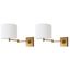 Lillian Gold 12 Inch Wall Sconce Set of 2