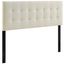 Lily Ivory King Upholstered Fabric Headboard MOD-5144-IVO