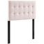 Lily Pink Biscuit Tufted Twin Performance Velvet Headboard