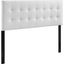 Lily White Queen Upholstered Vinyl Headboard MOD-5130-WHI