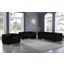 Limerock Black Velvet Living Room Set