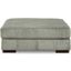 Lindyn Oversized Accent Ottoman In Fog
