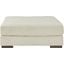 Lindyn Oversized Accent Ottoman In Ivory