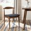 Lionel Brown and Dark Gray Retro Dining Chair