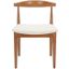 Lionel Retro Dining Chair in White