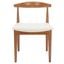 Lionel Retro Dining Chair Set of 2 in White