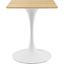 Lippa 24 Inch Square Dining Table EEI-5162-WHI-NAT