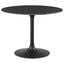 Lippa 40 Inch Artificial Marble Dining Table In Black EEI-4876-BLK-BLK