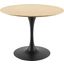 Lippa 40 Inch Wood Dining Table In Black and Natural