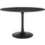 Lippa 47 Inch Artificial Marble Dining Table In Black EEI-4877-BLK-BLK