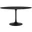 Lippa 54 Inch Artificial Marble Dining Table In Black EEI-4878-BLK-BLK
