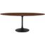 Lippa Black Walnut 78 Inch Oval Wood Dining Table