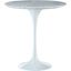 Lippa 20 Inch Marble Side Table In White