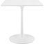Lippa White 28 Inch Square Wood Top Dining Table EEI-1123-WHI