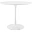 Lippa White 36 Inch Round Wood Top Dining Table