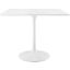 Lippa White 36 Inch Square Wood Top Dining Table
