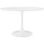 Lippa White 47 Inch Round Wood Top Dining Table