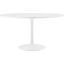 Lippa White 54 Inch Round Wood Top Dining Table