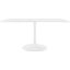 Lippa White 60 Inch Rectangle Wood Dining Table