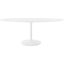 Lippa White 78 Inch Oval Wood Top Dining Table