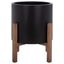 Loflen Planter in Natural and Black