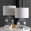 Lonni Clear and Chrome Table Lamp Set of 2