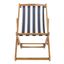 Loren Navy and White Striped Foldable Sling Chair Set of 2