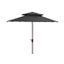 Lorenia 9Ft Double Top Market Umbrella in Black