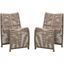 Lorenzo Rope Outdoor Patio Chair Set of 2 In Tan