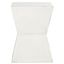 Lotem White Curved Square Top Accent Table