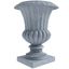 Lotus 28 Inch High Poly Stone Planter In Aged Concrete