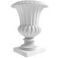 Lotus 28 Inch High Poly Stone Planter In White