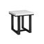 Lucca White Marble Top End Table