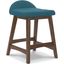 Lucia May Blue/Brown Barstool Set of 2