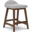 Lucia May Light Gray/Brown Barstool Set of 2
