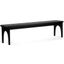 Luna Dining Bench In Charcoal