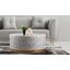Luxe Mother of Pearl Handmade Coffee Table In Gray