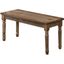 Luxembourg Solid Wood Dining Bench In Natural Oak
