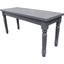 Luxembourg Solid Wood Dining Bench In Rustic Gray