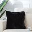 Luxury Chinchilla Faux Fur Pillow Black 20 X 20