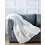 Luxury Chinchilla Faux Fur Trow Blanket White (50 X 60)