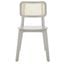 Luz Cane Dining Chair Set of 2 in Grey