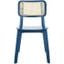 Luz Cane Dining Chair in Navy