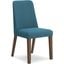 Lyncott Blue And Brown Dining Upholstered Side Chair Set Of 2