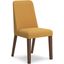 Lyncott Mustard And Brown Dining Upholstered Side Chair Set Of 2