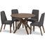 Lyncott Round Dining Room Set With Charcoal Chairs