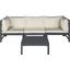 Lynwood Ash Grey and Beige Modular Outdoor Sectional