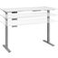 Move 60 Series White 60" Adjustable Height Standing Desk