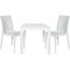 Mace 3 Piece Outdoor Dining Set In White